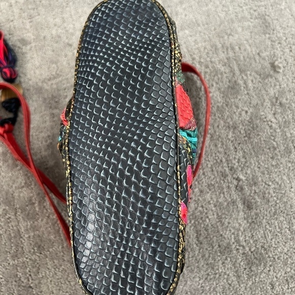 Carlo Fiori Italy Patchwork Vintage Crossbody Bag - Picture 2 of 6